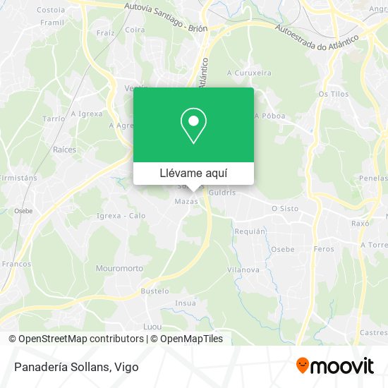 Mapa Panadería Sollans