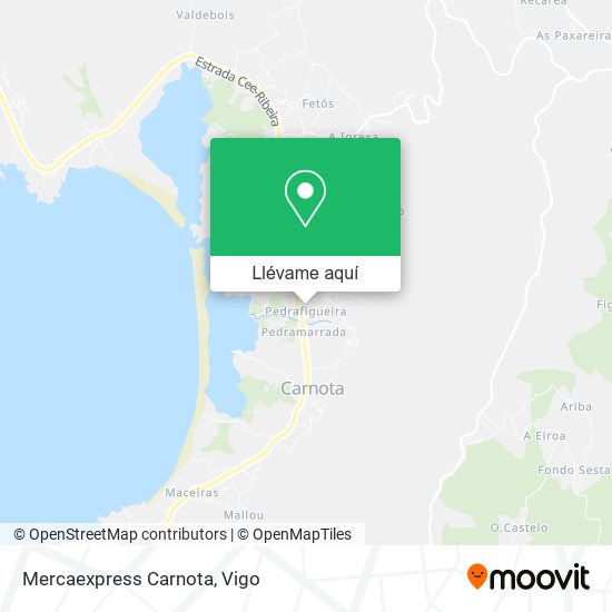 Mapa Mercaexpress Carnota