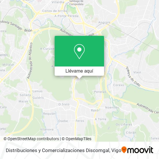 Mapa Distribuciones y Comercializaciones Discomgal