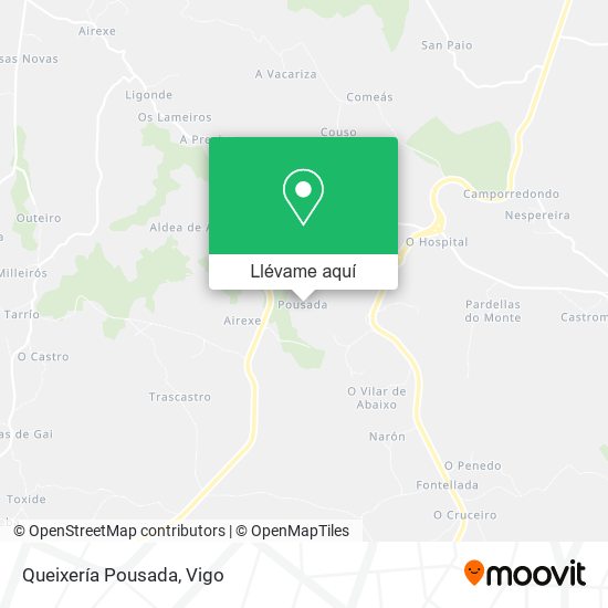 Mapa Queixería Pousada