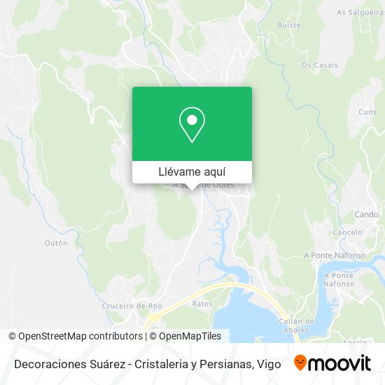 Mapa Decoraciones Suárez - Cristaleria y Persianas