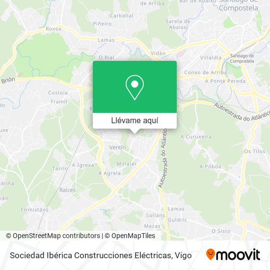 Mapa Sociedad Ibérica Construcciones Eléctricas