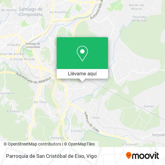 Mapa Parroquia de San Cristóbal de Eixo