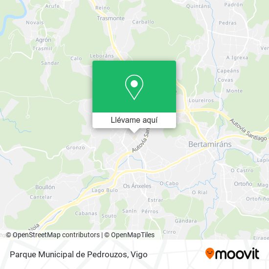 Mapa Parque Municipal de Pedrouzos