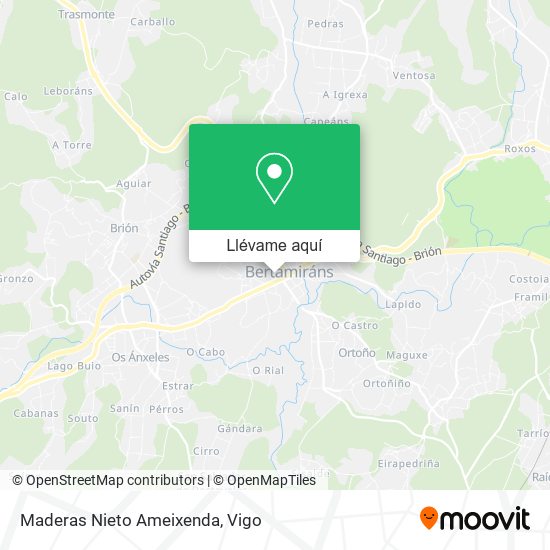 Mapa Maderas Nieto Ameixenda