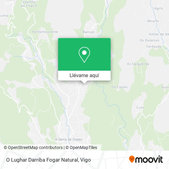 Mapa O Lughar Darriba Fogar Natural