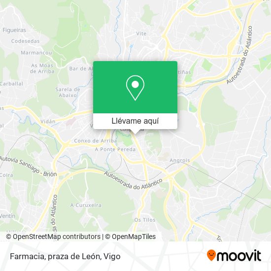 Mapa Farmacia, praza de León