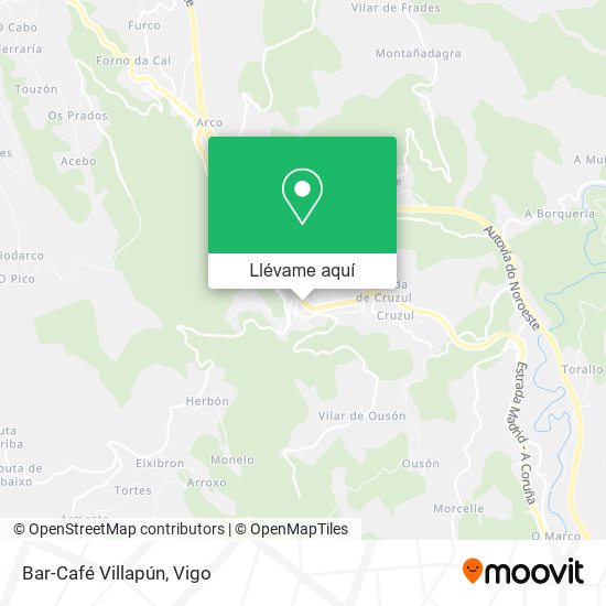 Mapa Bar-Café Villapún