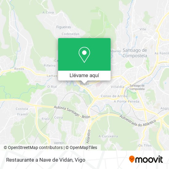 Mapa Restaurante a Nave de Vidán