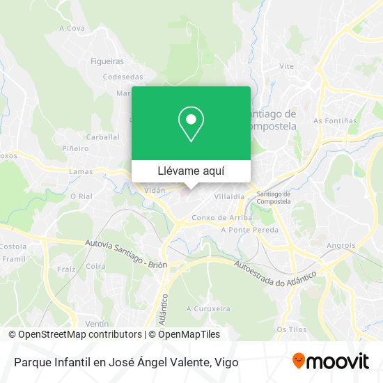 Mapa Parque Infantil en José Ángel Valente