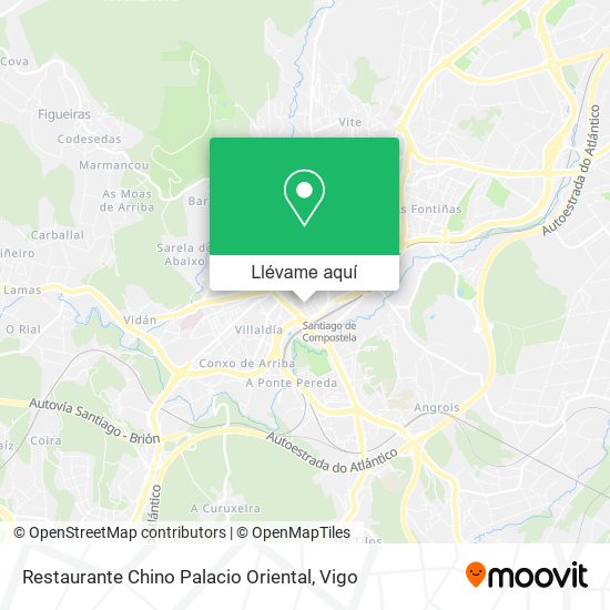 Mapa Restaurante Chino Palacio Oriental