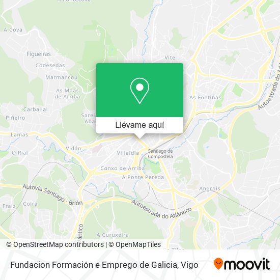 Mapa Fundacion Formación e Emprego de Galicia