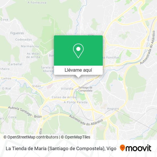 Mapa La Tienda de María (Santiago de Compostela)