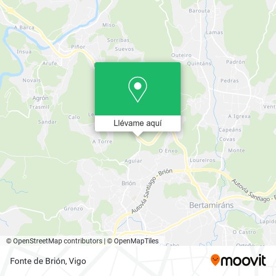 Mapa Fonte de Brión