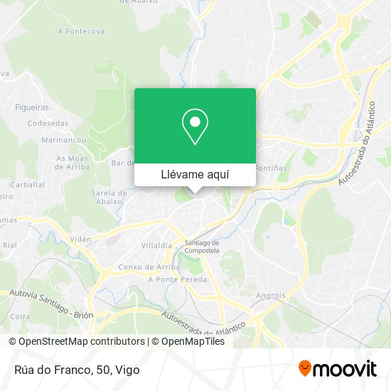 Mapa Rúa do Franco, 50