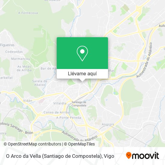 Mapa O Arco da Vella (Santiago de Compostela)