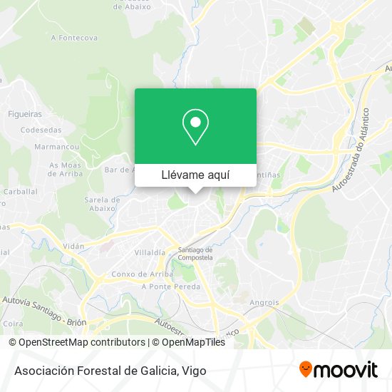 Mapa Asociación Forestal de Galicia