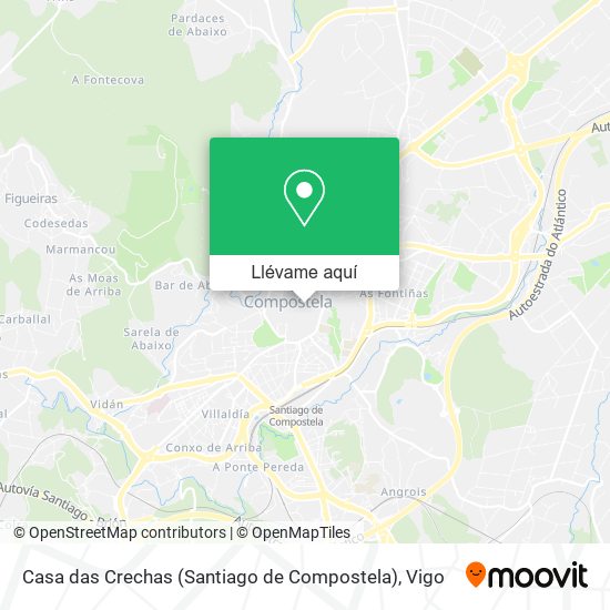 Mapa Casa das Crechas (Santiago de Compostela)