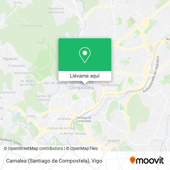 Mapa Camalea (Santiago de Compostela)