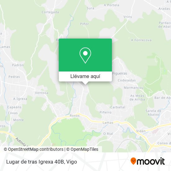Mapa Lugar de tras Igrexa 40B