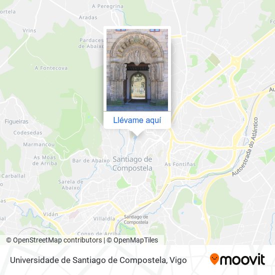 Mapa Universidade de Santiago de Compostela