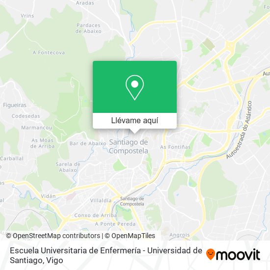 Mapa Escuela Universitaria de Enfermería - Universidad de Santiago