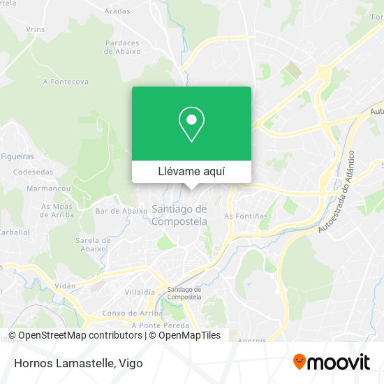 Mapa Hornos Lamastelle