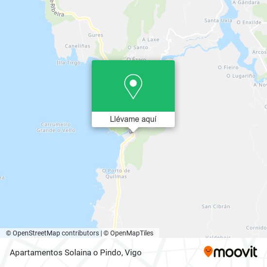 Mapa Apartamentos Solaina o Pindo