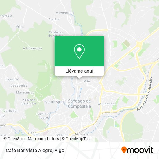 Mapa Cafe Bar Vista Alegre
