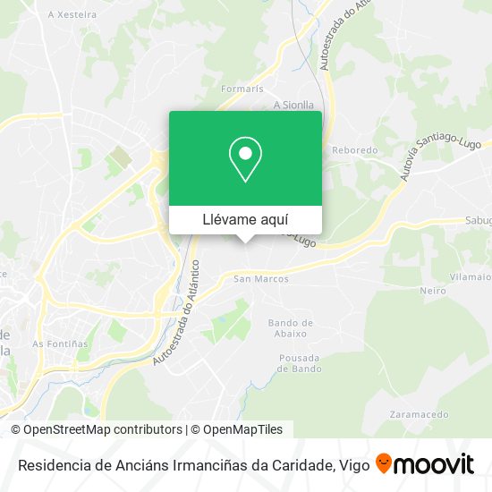 Mapa Residencia de Anciáns Irmanciñas da Caridade
