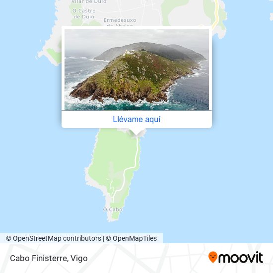 Mapa Cabo Finisterre