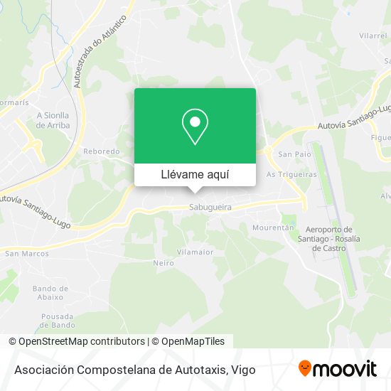 Mapa Asociación Compostelana de Autotaxis