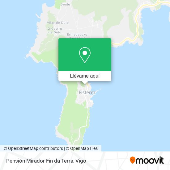 Mapa Pensión Mirador Fin da Terra