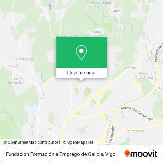 Mapa Fundacion Formación e Emprego de Galicia