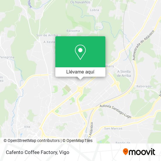 Mapa Cafento Coffee Factory