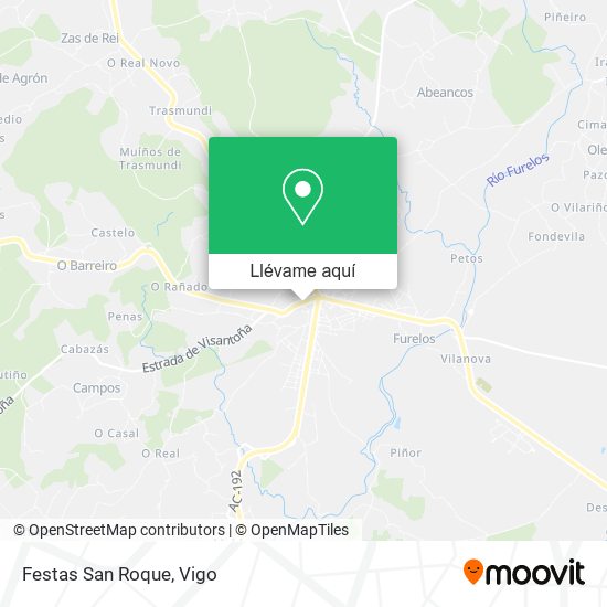 Mapa Festas San Roque