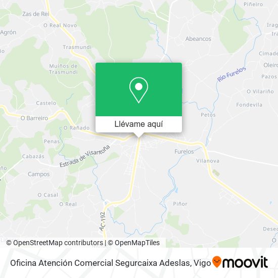 Mapa Oficina Atención Comercial Segurcaixa Adeslas