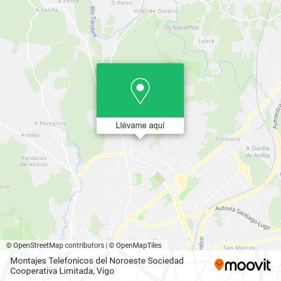 Mapa Montajes Telefonicos del Noroeste Sociedad Cooperativa Limitada