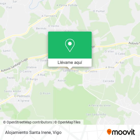 Mapa Alojamiento Santa Irene