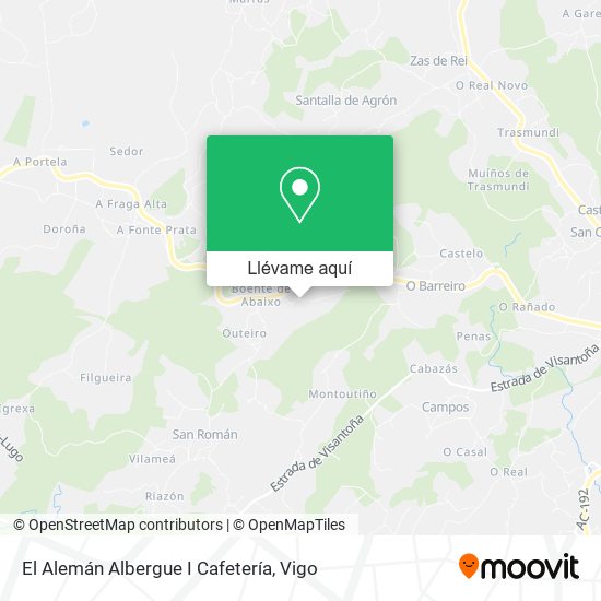 Mapa El Alemán Albergue I Cafetería