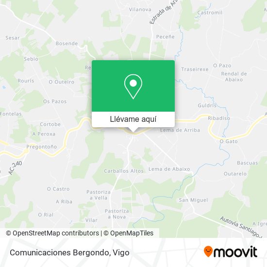 Mapa Comunicaciones Bergondo