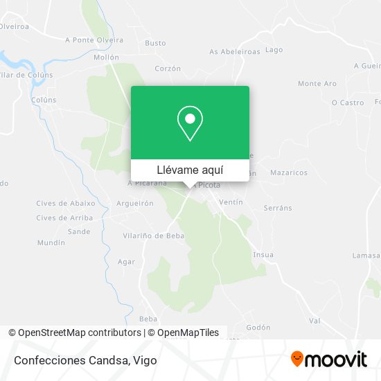 Mapa Confecciones Candsa