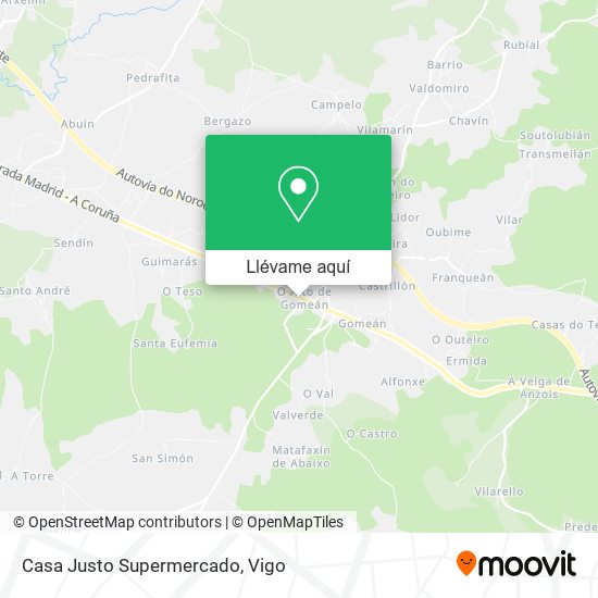 Mapa Casa Justo Supermercado