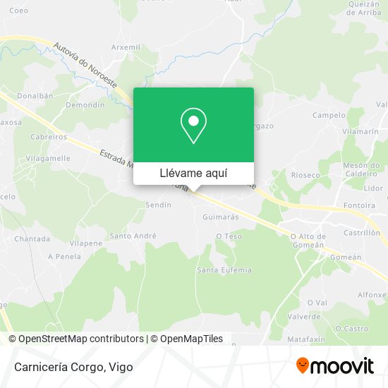 Mapa Carnicería Corgo