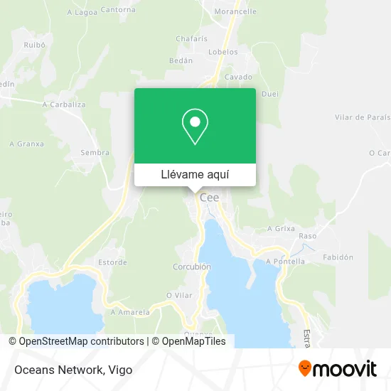 Mapa Oceans Network