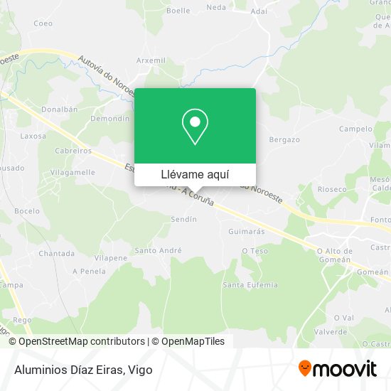 Mapa Aluminios Díaz Eiras