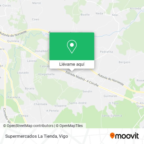 Mapa Supermercados La Tienda