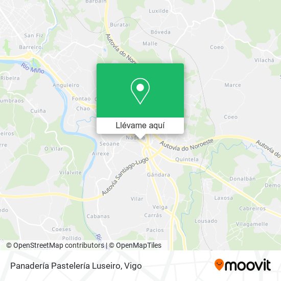 Mapa Panadería Pastelería Luseiro