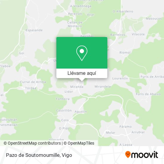 Mapa Pazo de Soutomoumille