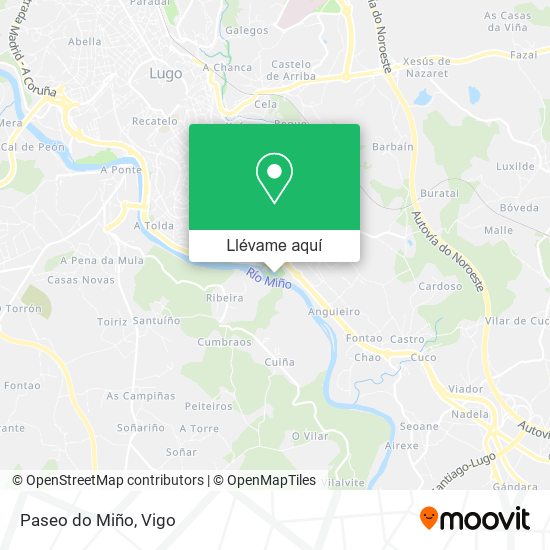 Mapa Paseo do Miño